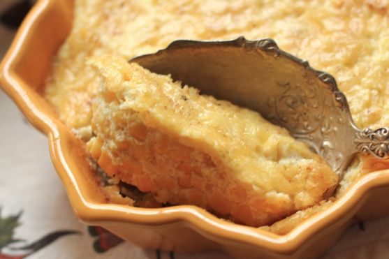 Baked Corn Pudding with Shallot Twist 4