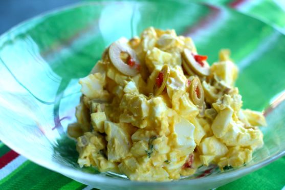 Egg, Olive and Cheese, A Delicious Egg Salad for Parties