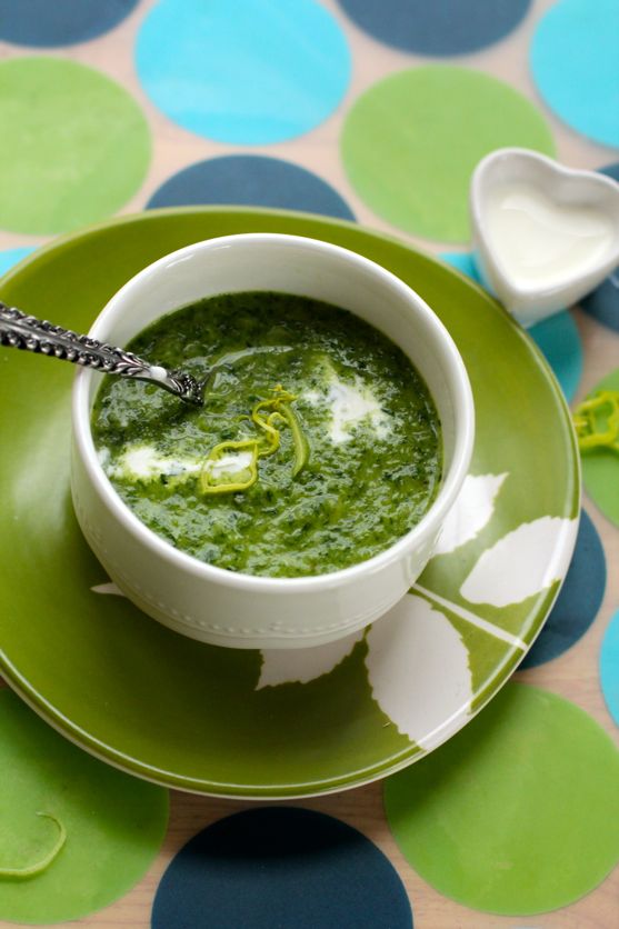 Green Potato Soup from Spinach Tiger