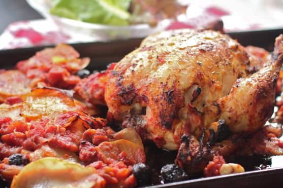 A Roasted Chicken Cacciatore that Reminds Me of Our Wedding