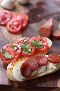 Caprese Sandwich with Margherita Pepperoni