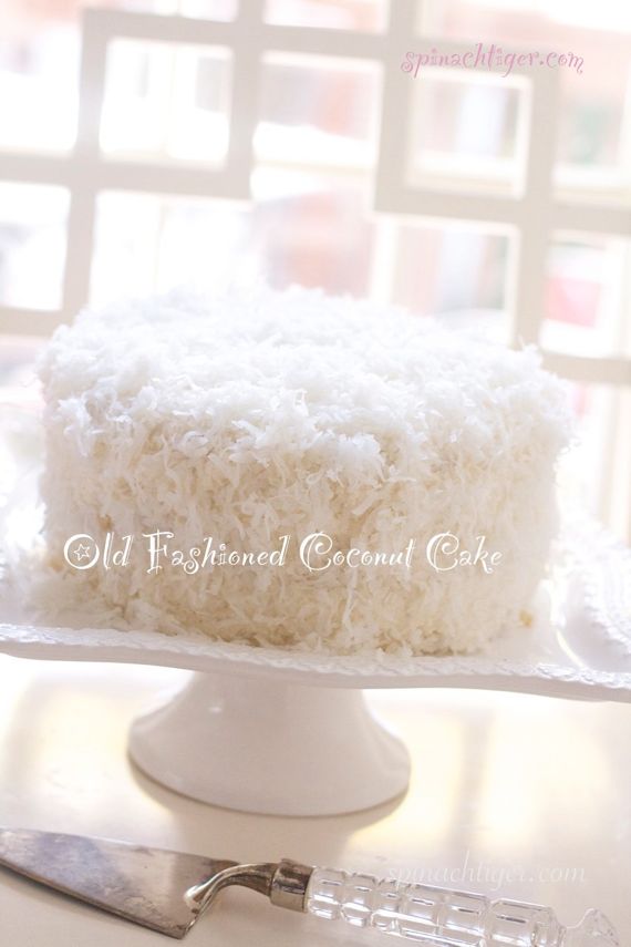 Old Fashioned Coconut Cake with Buttercream Frosting from Scratch