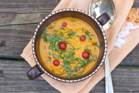 Creamy Garden Tomato Soup, Healthy Soup Recipes by Spinach Tiger