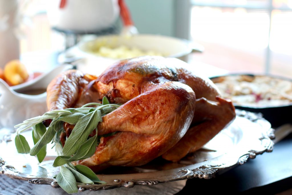 Cheesecloth Roasted Turkey from Spinach Tiger