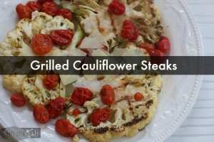 Grilled Cauliflower Steak with Roasted Tomatoes