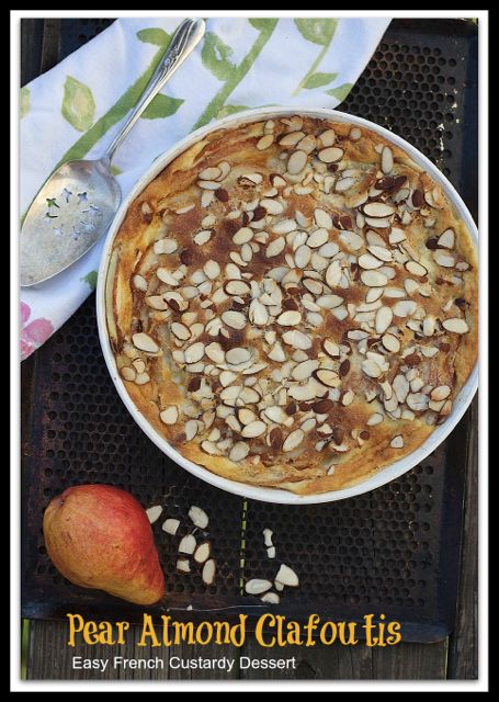 Pear Almond Clafoutis