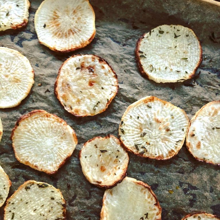 Roasted Rosemary Turnips with Video