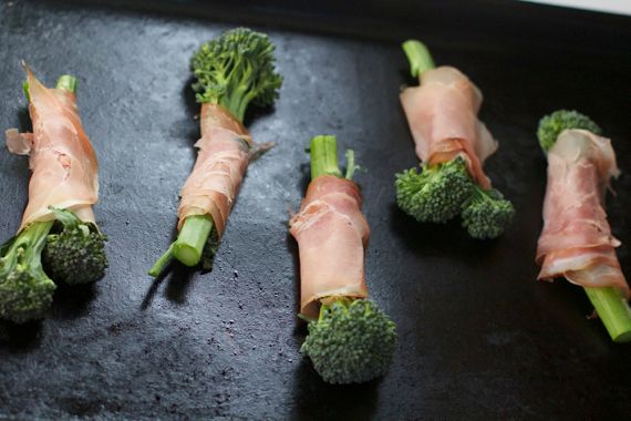 Roasted Broccolini with Prosciutto from Spinach TIger