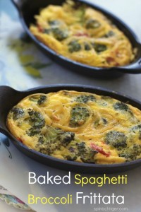 Baked Frittata with Spaghetti and Broccoli