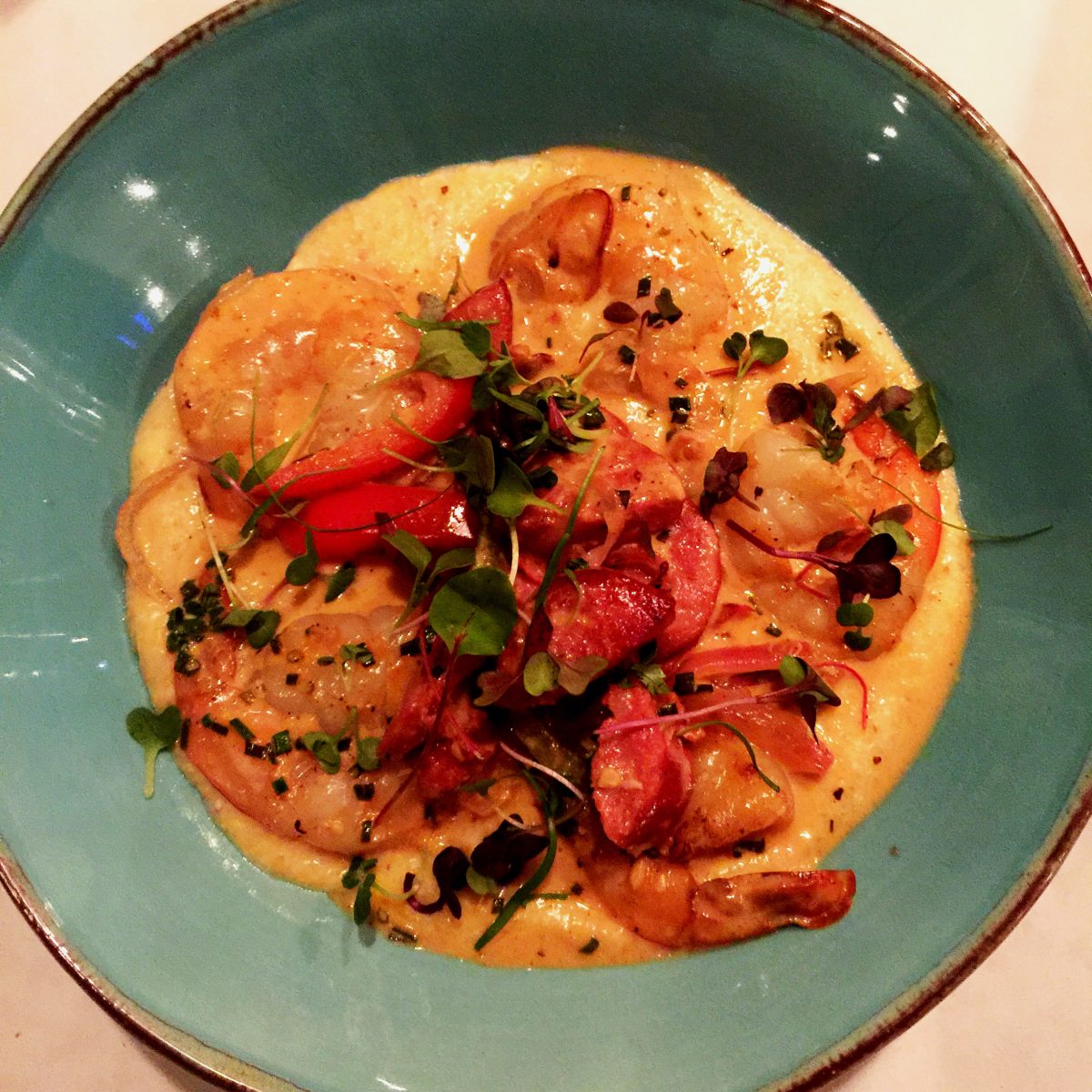 Favorite Nashville Restaurants for Shrimp & Grits - Spinach Tiger