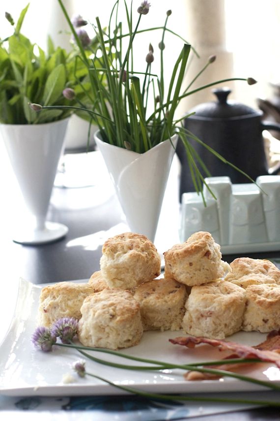 Bacon Cheddar Chive Biscuits