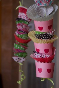 Cutest Birthday Party Decoration Made with Cupcake Liners