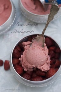 Strawberry Balsamic Ice Cream by Angela Roberts