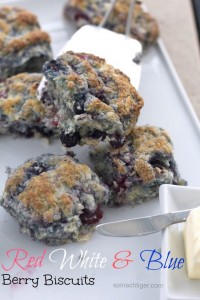 Red White & Blue Fluffy Biscuits