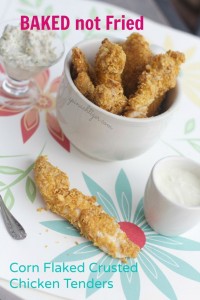 Cornflake Crusted Baked Chicken Tenders