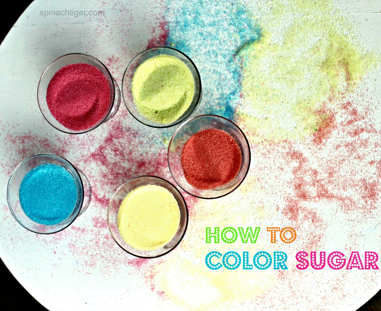 How to Color Sugar from Spinach Tiger