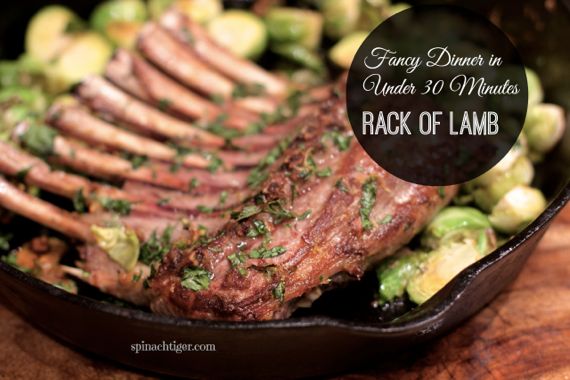 Roasted rack of lamb with Brussels Sprouts Angela Roberts