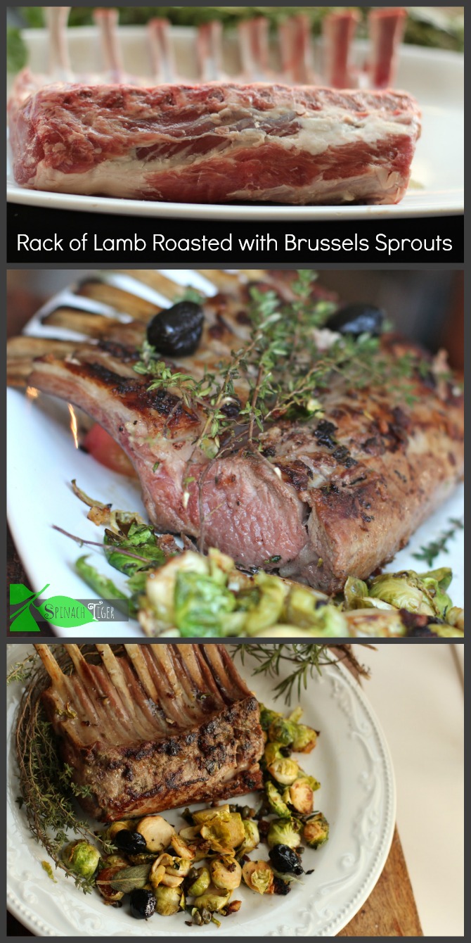 Best rack of lamb with brussels sprouts by Spinach Tiger