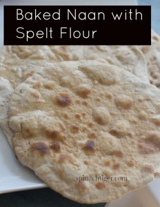 Baked Naan with Spelt Flour