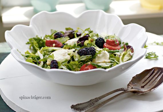 Honey Baked Goat Cheese Salad with Lemon vinaigrette by Angela Roberts