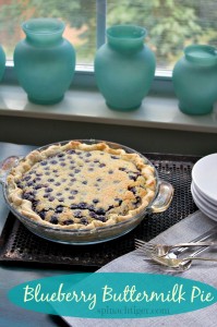 Blueberry Buttermilk Pie
