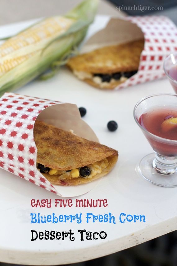 Blueberry Cream Cheese Dessert Tacos Celebrate the New Bar Food