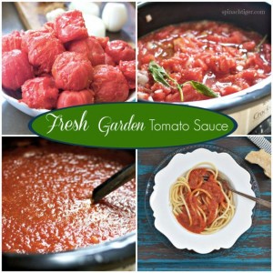 Garden Tomato Sauce Recipe with Fresh Basil