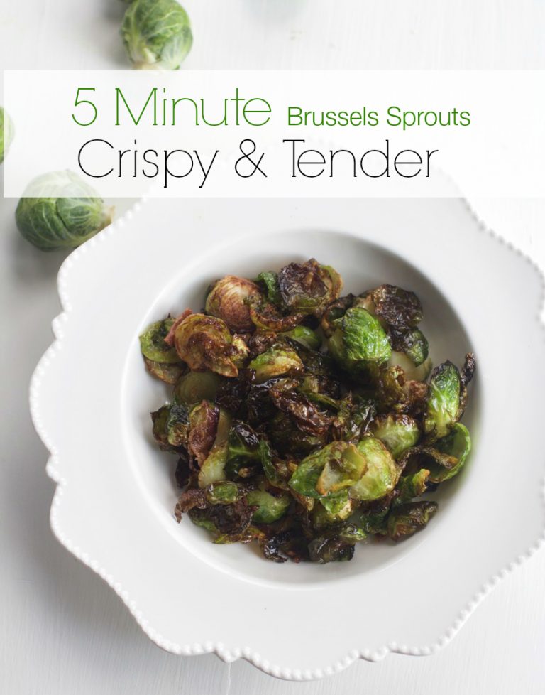 Five Minute Flash Fried Brussels Sprouts