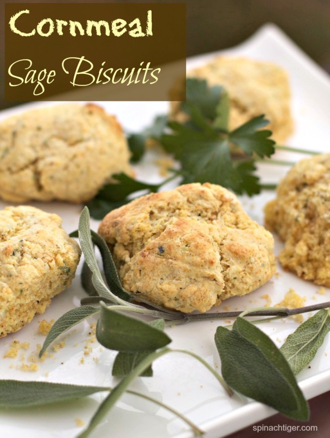Recipe for Sage Cornmeal Biscuits with Video