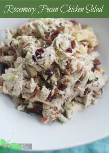 Rosemary Pecan Chicken Salad, Easy Appetizer
