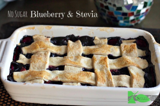 Blueberry Pie Made with Stevia