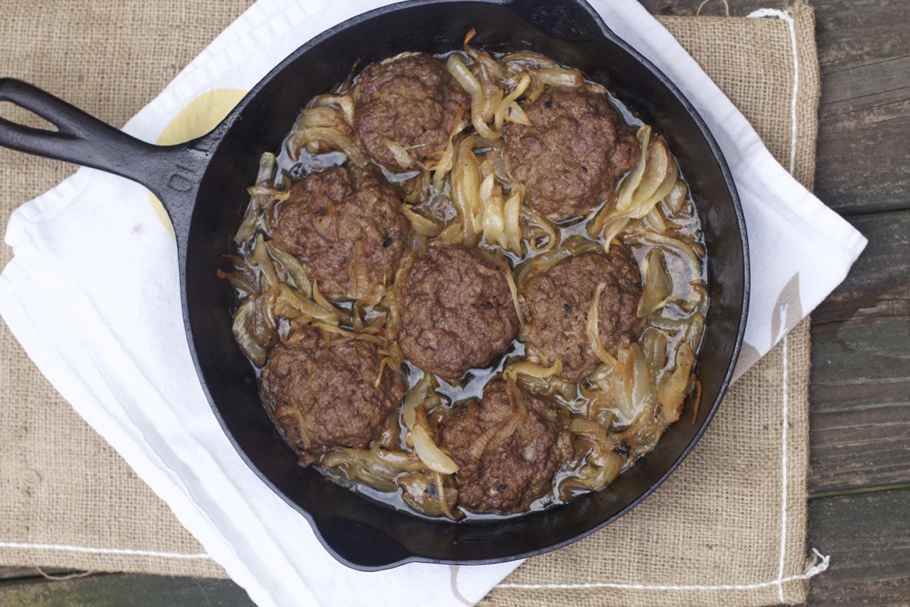 Easy Fast Dinner Recipes:Hamburger Steaks from Spinach Tiger