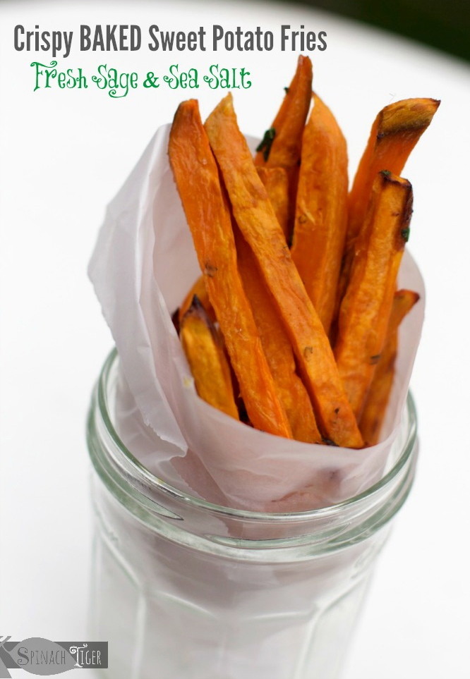 Sage Kissed Crispy Baked Healthy Sweet Potato Fries