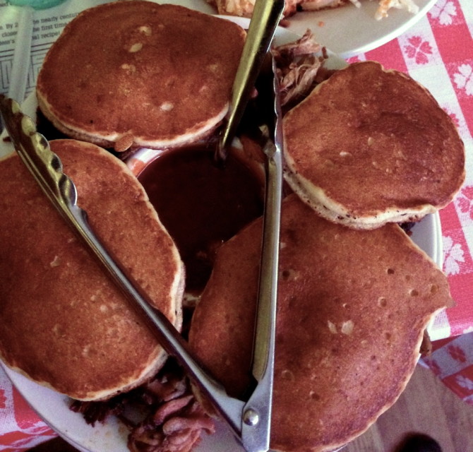 Pulled Pork with Hoe Cakes by Angela Roberts
