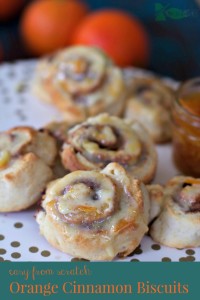 Orange Cinnamon Roll Biscuits in under 30 Minutes