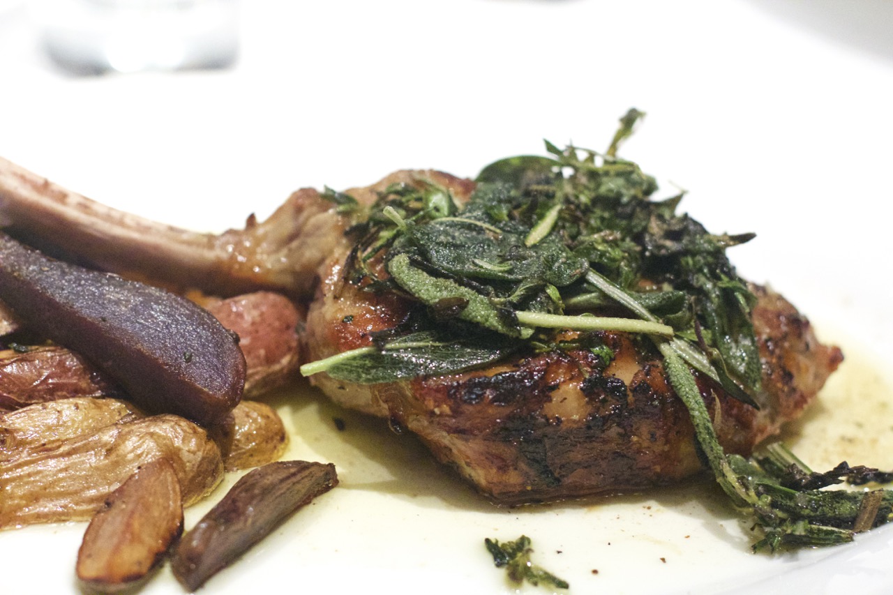 Veal Chop at Trattoria Il Mulino by Angela Robe