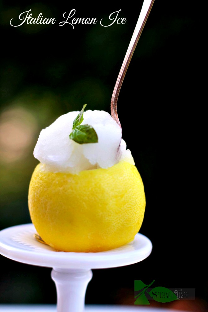 Italian Lemon Ice & Lemon Simple Syrup