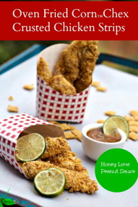 Corn™Chex Crusted Chicken Strips with Honey Lime Peanut Sauce