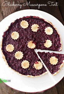 Gluten Free Blueberry Mascarpone Tart