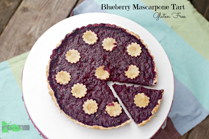Gluten Free Blueberry Mascarpone Tart