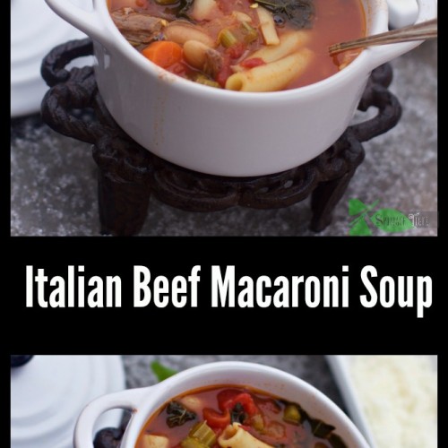 Italian Beef Macaroni Soup