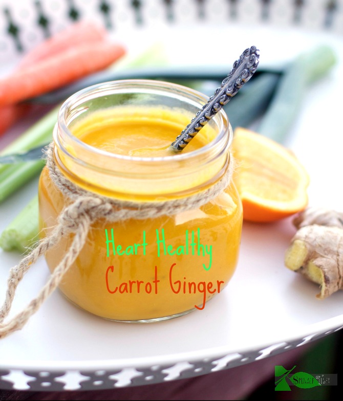 Heart Healthy Carrot Ginger Soup from Spinach Tiger