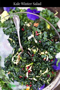 Kale Winter Salad with Walnut Vinaigrette