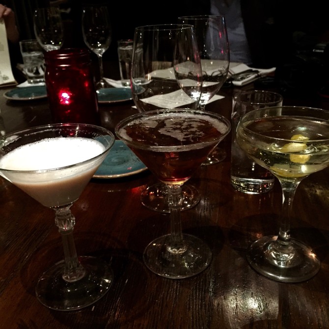 Cocktails at Honeysuckle from Spinach Tiger
