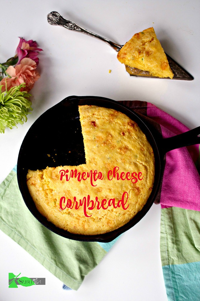 How to Make Pimento Cheese Cornbread from Spinach Tiger