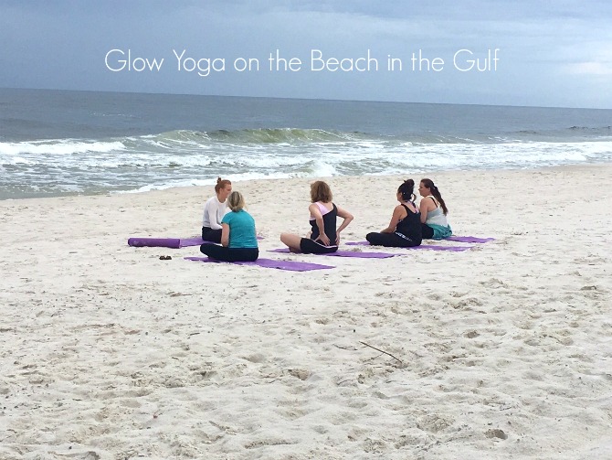 Glow Yoga on Alabama Beaches by Angela Roberts