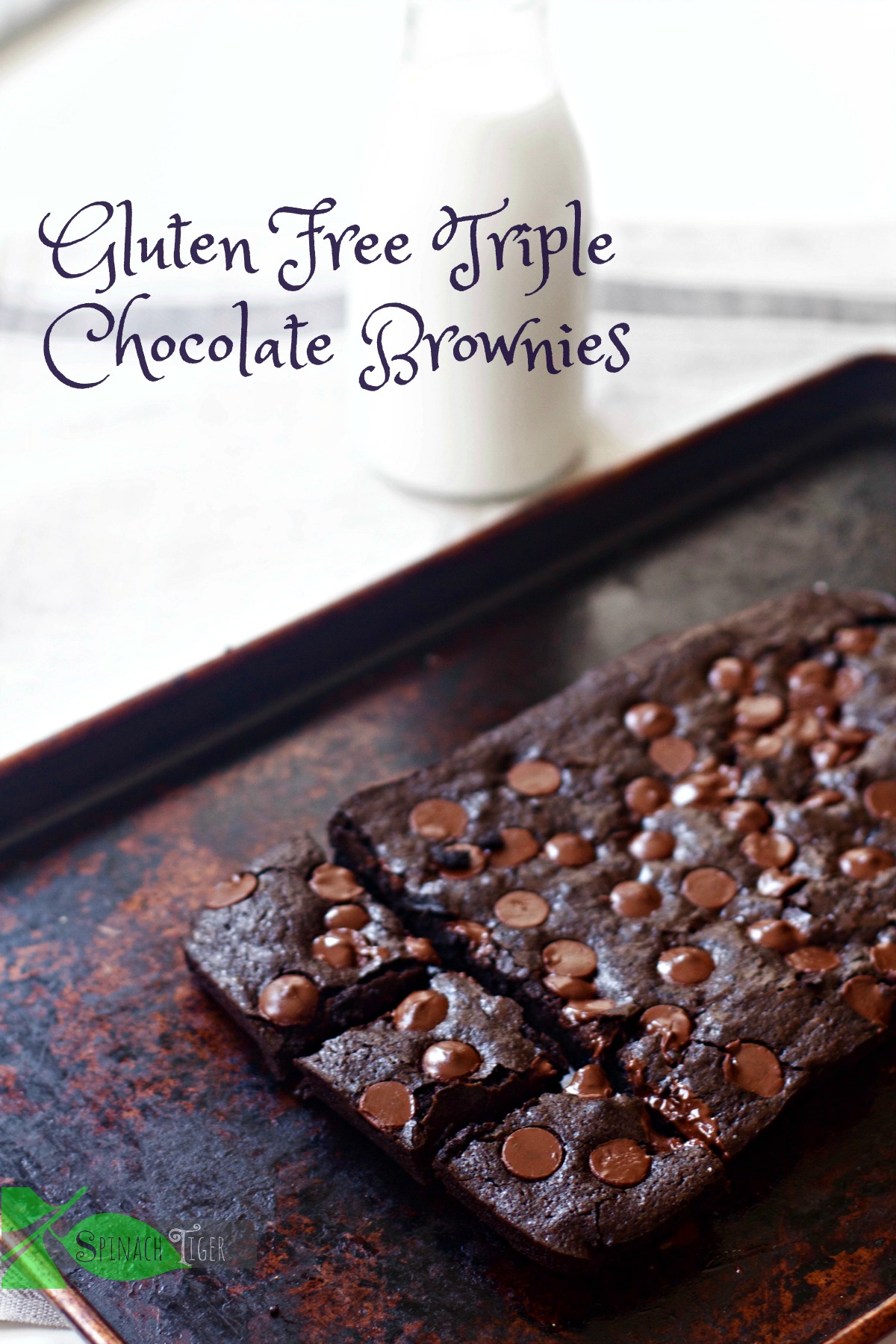 Gluten Free Ultra Chocolate Brownie Recipe by Spinach Tiger