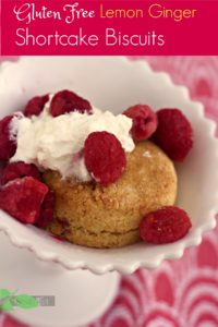 Lemon Ginger Gluten Free Shortcake Biscuits