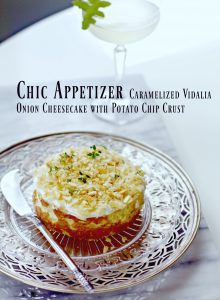 Vidalia Caramelized Onion Cheesecake Appetizer