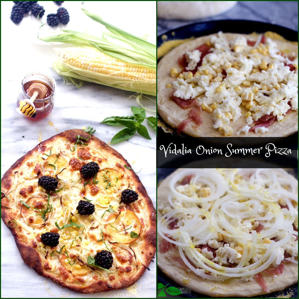 Vidalia Onion Summer Fruit Pizza by Spinach Tiger